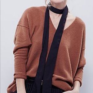 Free People Softly Vee oversize sweater